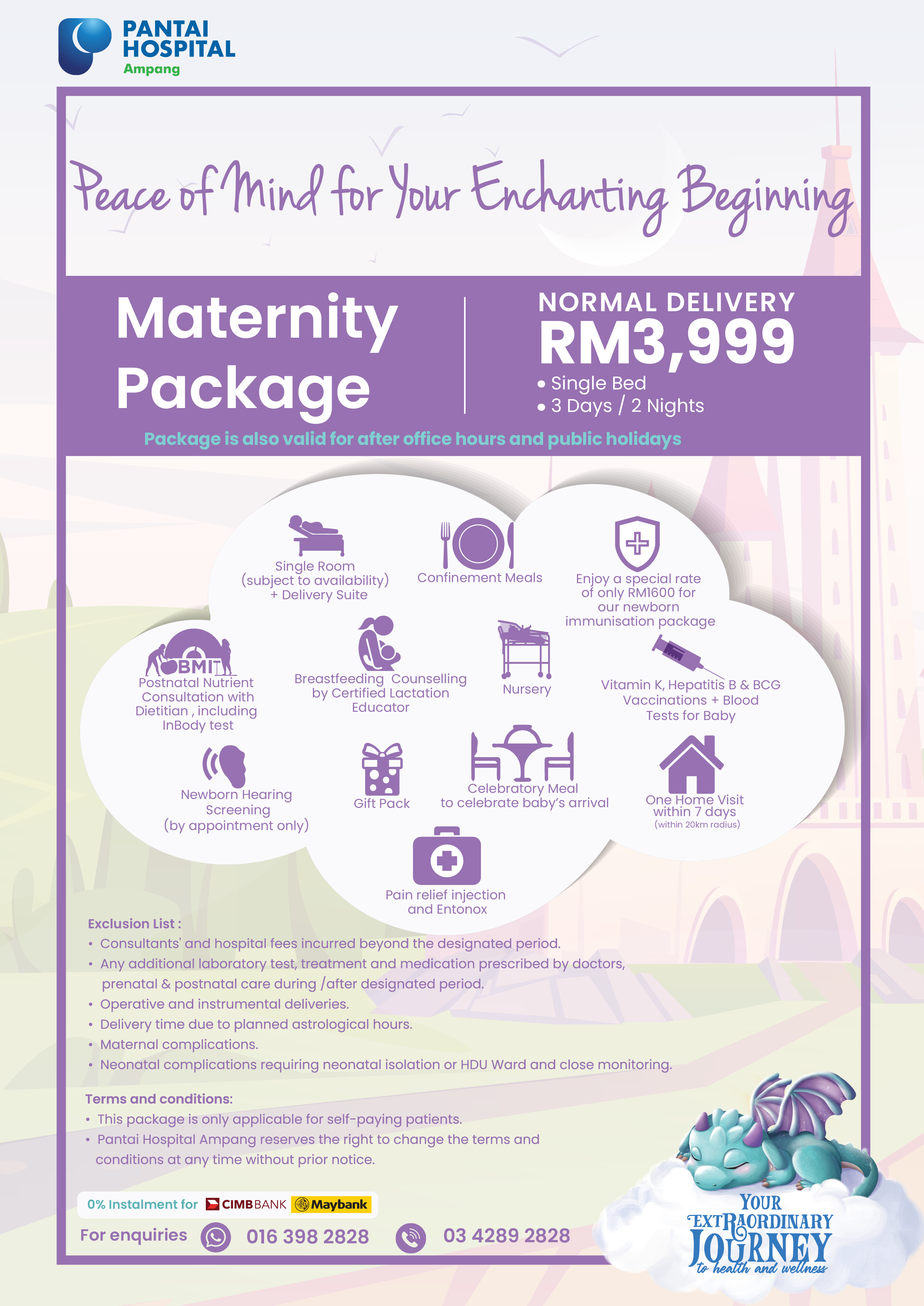 Maternity Package – Normal Delivery At RM3,999! | Pantai Hospital Ampang