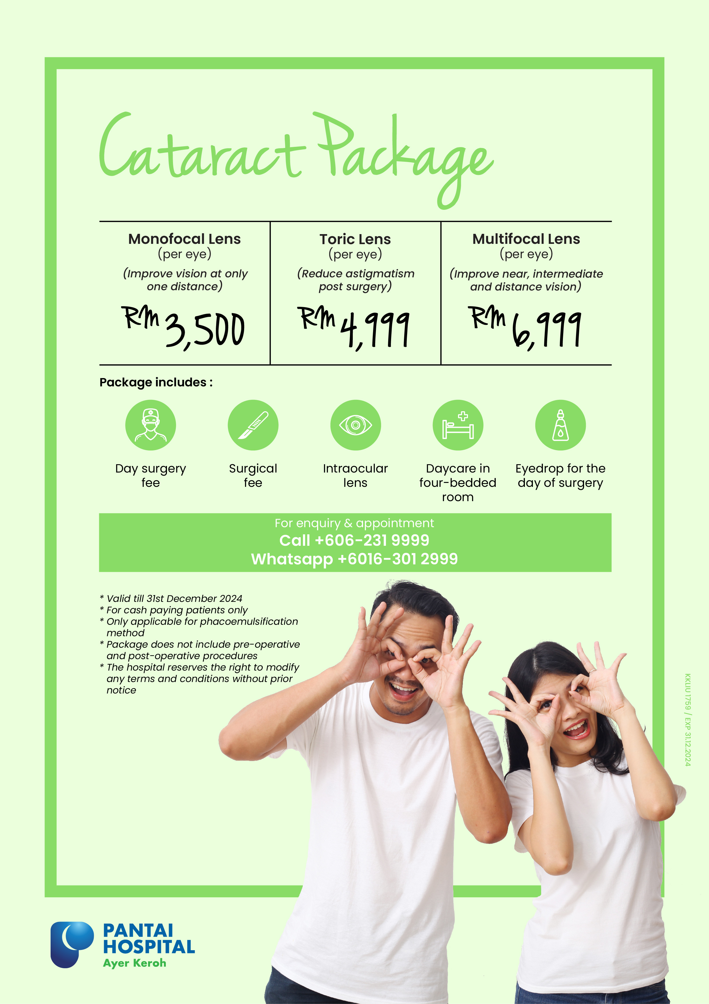 Cataract Package | Pantai Hospital Ayer Keroh