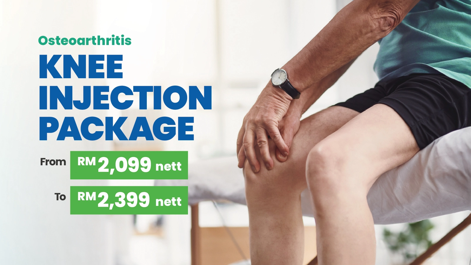 knee injection package banner